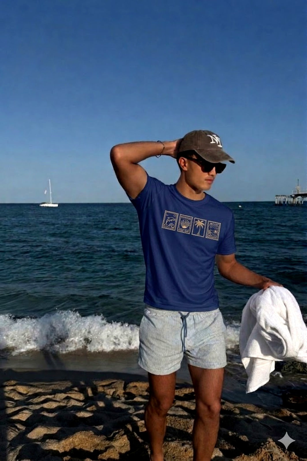 Beach Inspired Terry Oversized T-Shirts – (Unisex Cotton)