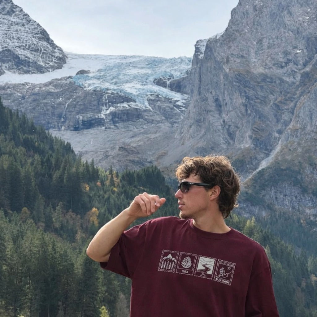 Mountain Calling Terry Oversized T-Shirts – (Unisex Cotton)