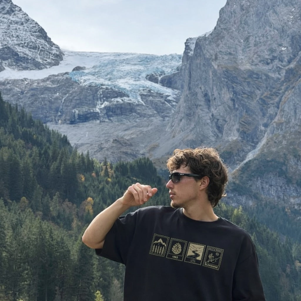 Mountain Calling Terry Oversized T-Shirts – (Unisex Cotton)