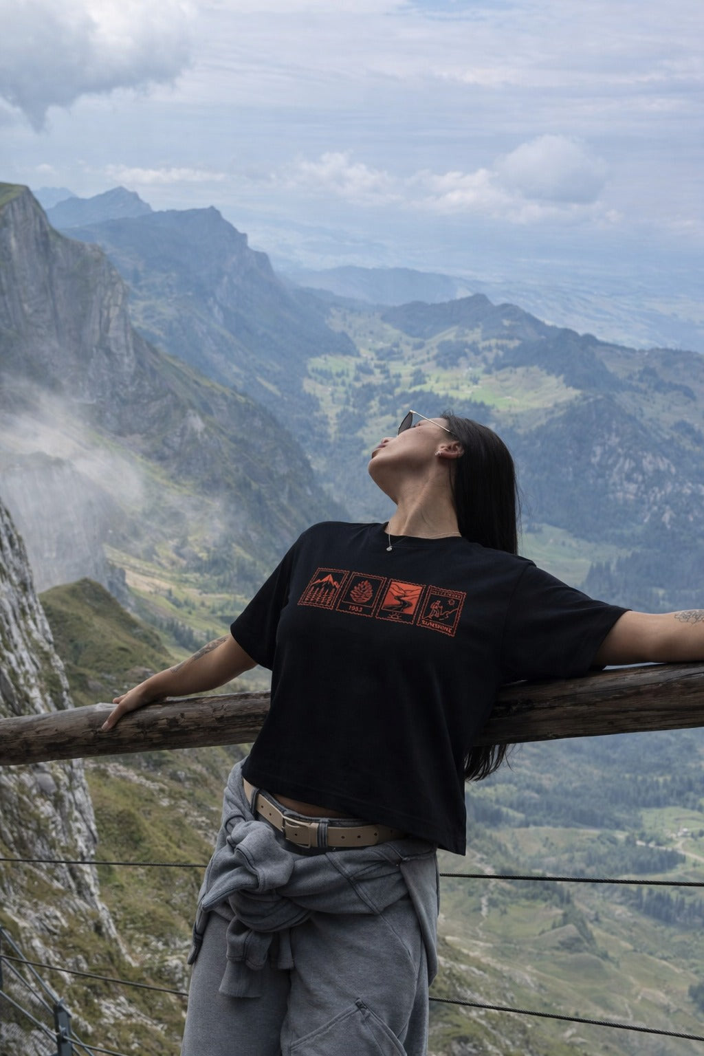 Mountain Calling Terry Oversized T-Shirts – (Unisex Cotton)