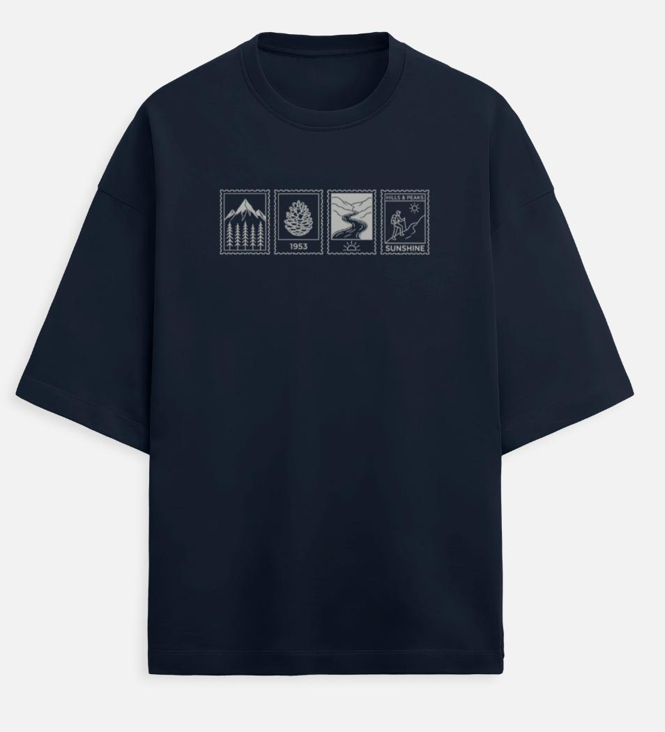 Mountain Calling Terry Oversized T-Shirts – (Unisex Cotton)