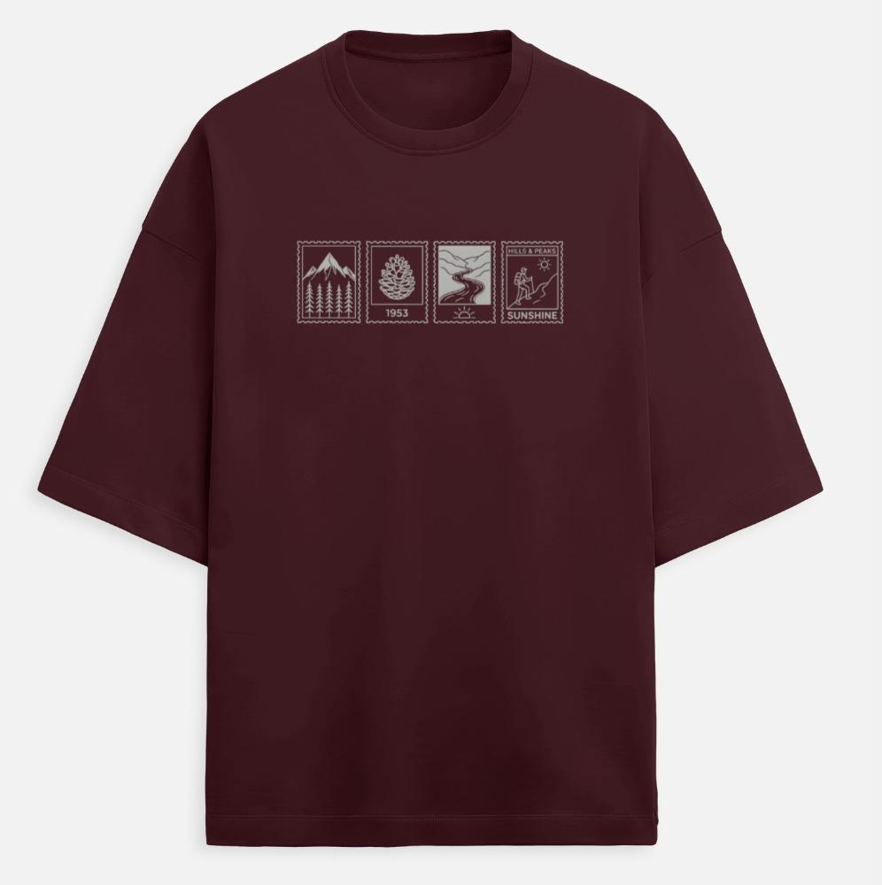 Mountain Calling Terry Oversized T-Shirts – (Unisex Cotton)