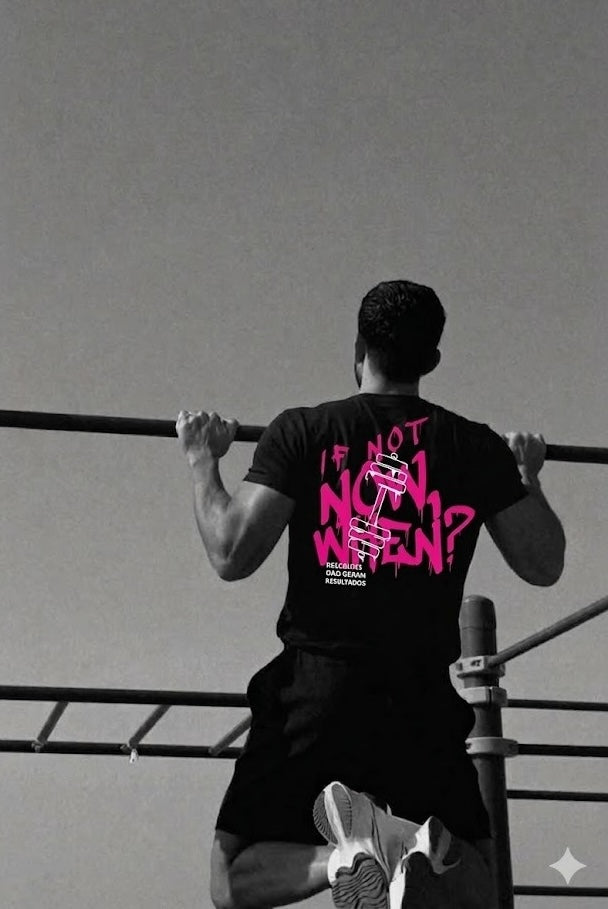 If Not Now When? Gym Motivation Terry Oversized T-Shirts – (Unisex Cotton)