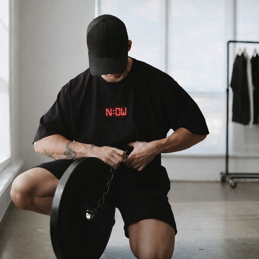 Now Gym Motivation Terry Oversized T-Shirts – (Unisex Cotton)