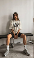 Don’t Quit – Minimal Off White Statement Tee