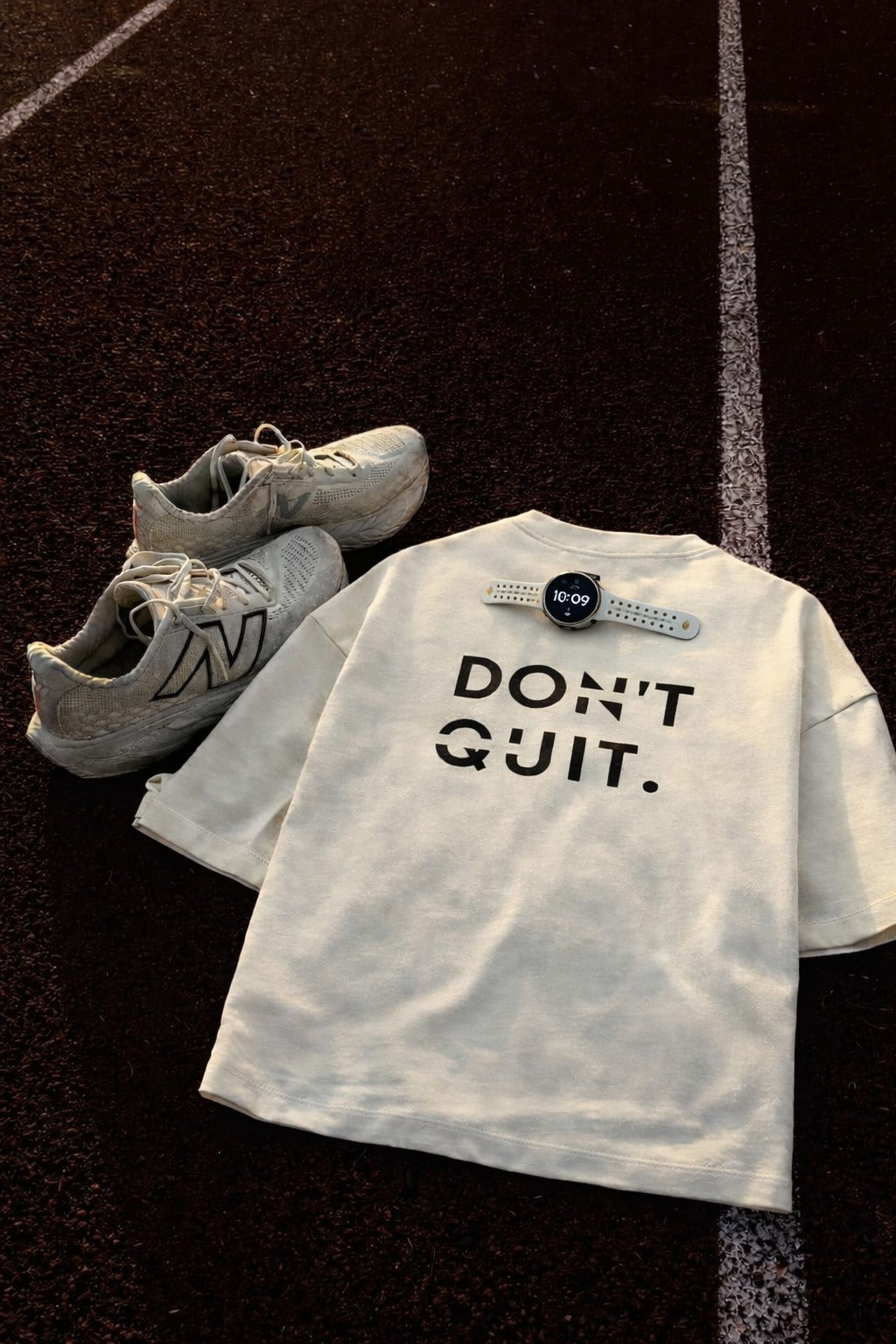 Don’t Quit – Minimal Off White Statement Tee