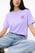 Lavender “I Need Space” Graphic T-Shirt - Minimal Aesthetic Cotton Tee